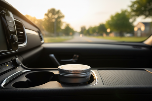 AromaSand On the Go — Side Angle Car Scene